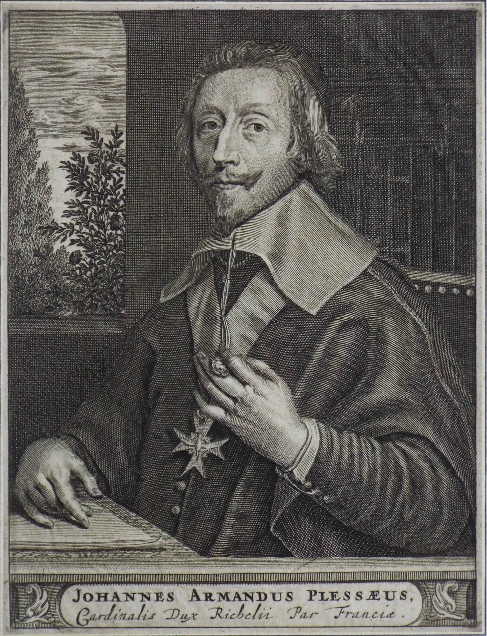Print - Johannes Armandus Plessaeus, Cardinalis Dux Richelu Par Franciae.